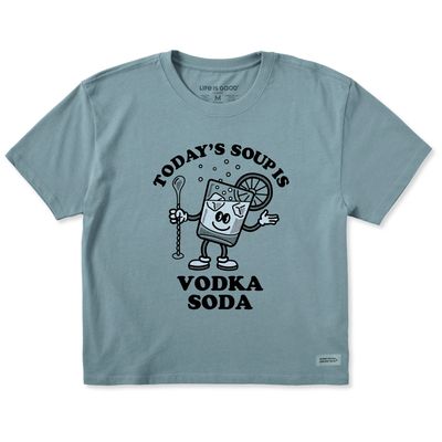 Women&#39;s Vodka Soup Short Sleeve Boxy Tee Shirt
