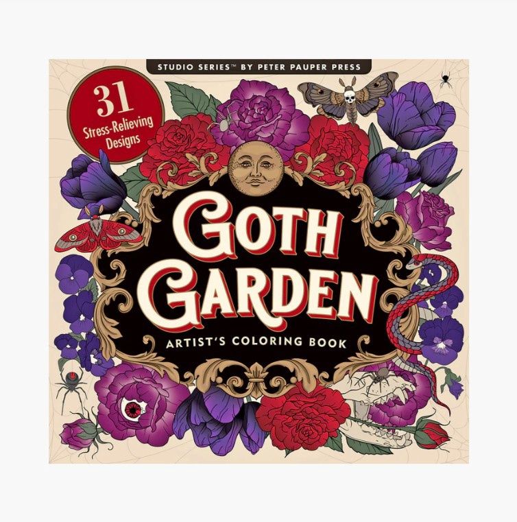 Coloring Book-Goth Garden
