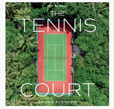 Calendar, Wall-Tennis Court