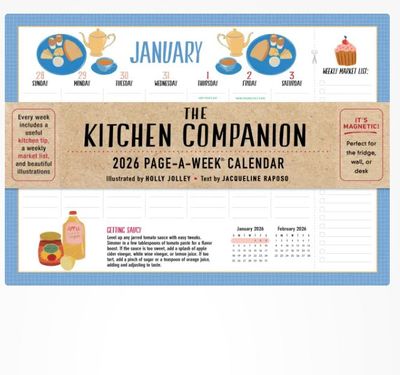 Calendar, Magnetic-Kitchen Companion Page-A-Week