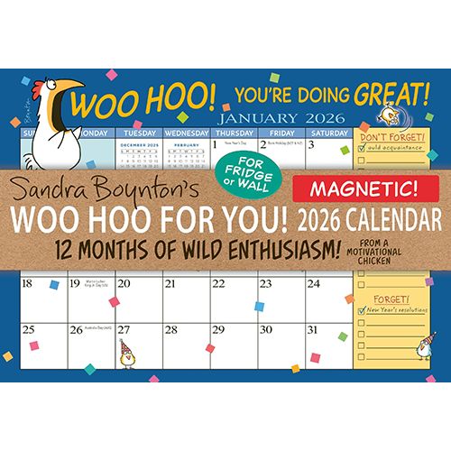 Calendar, Magnetic-Sandra Boynton&#39;s Woo Hoo For You!