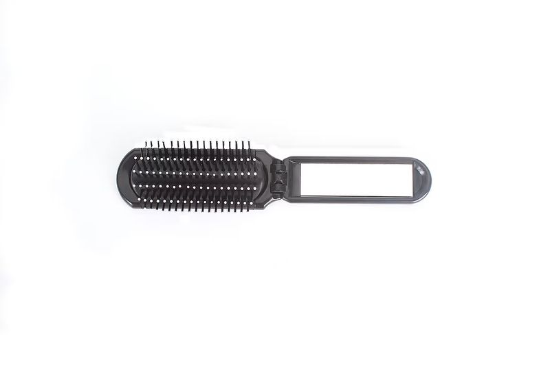 Bass Brushes Fold-Up Brush w/Mirror