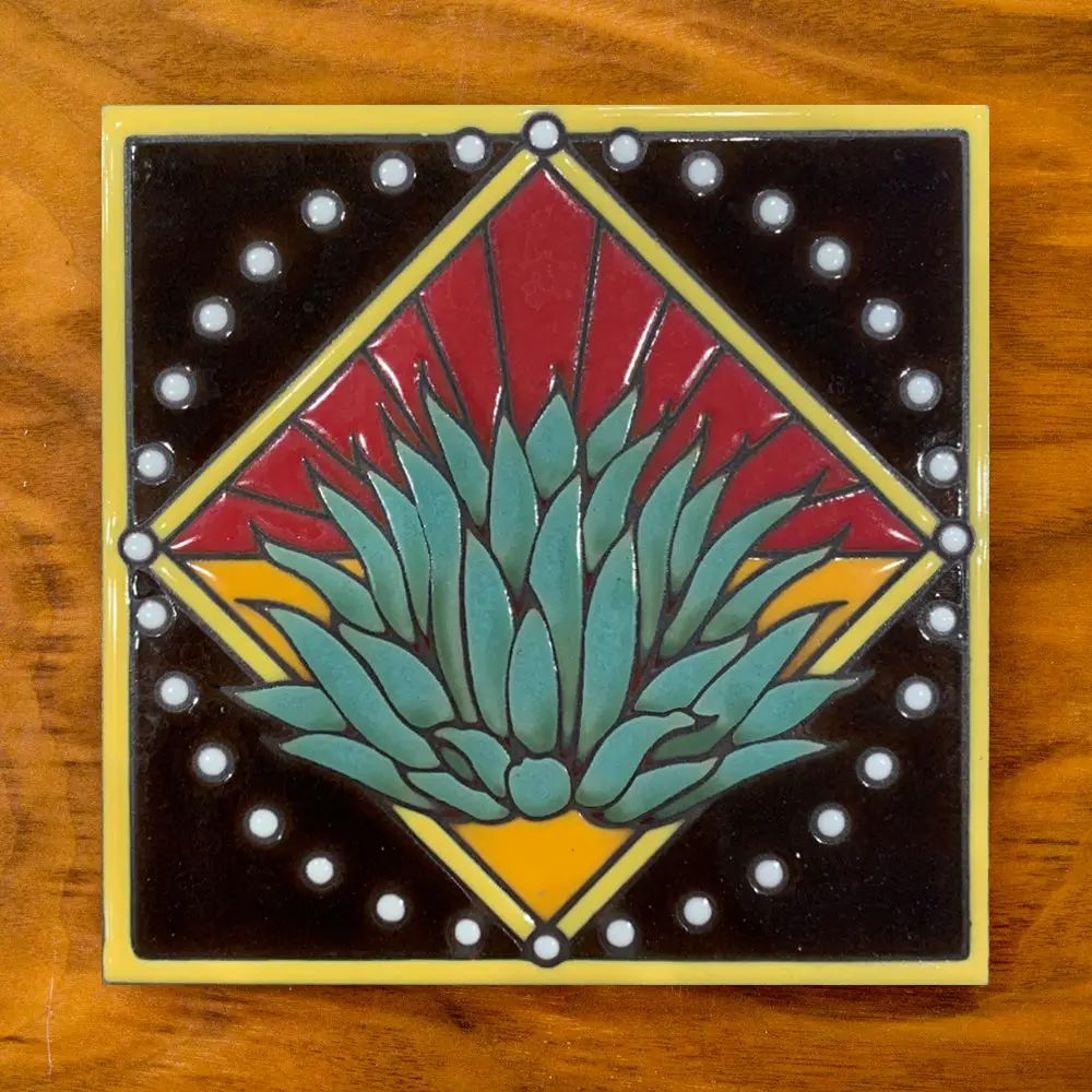 6x6 Decorative Tile-Agave