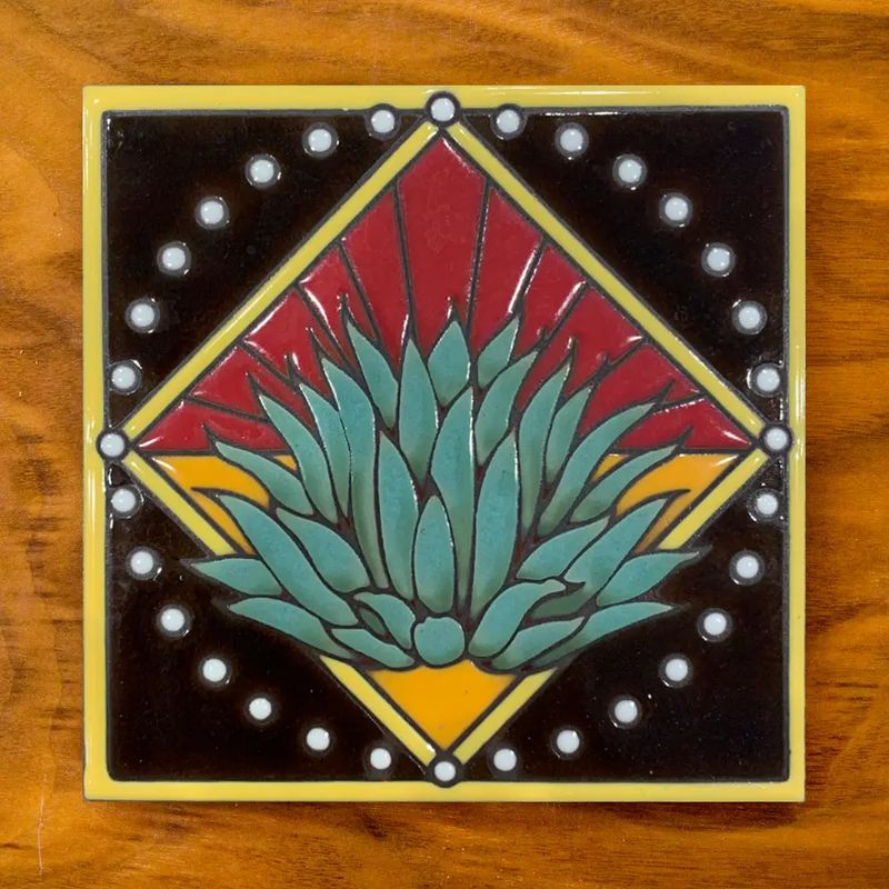 6x6 Decorative Tile-Agave