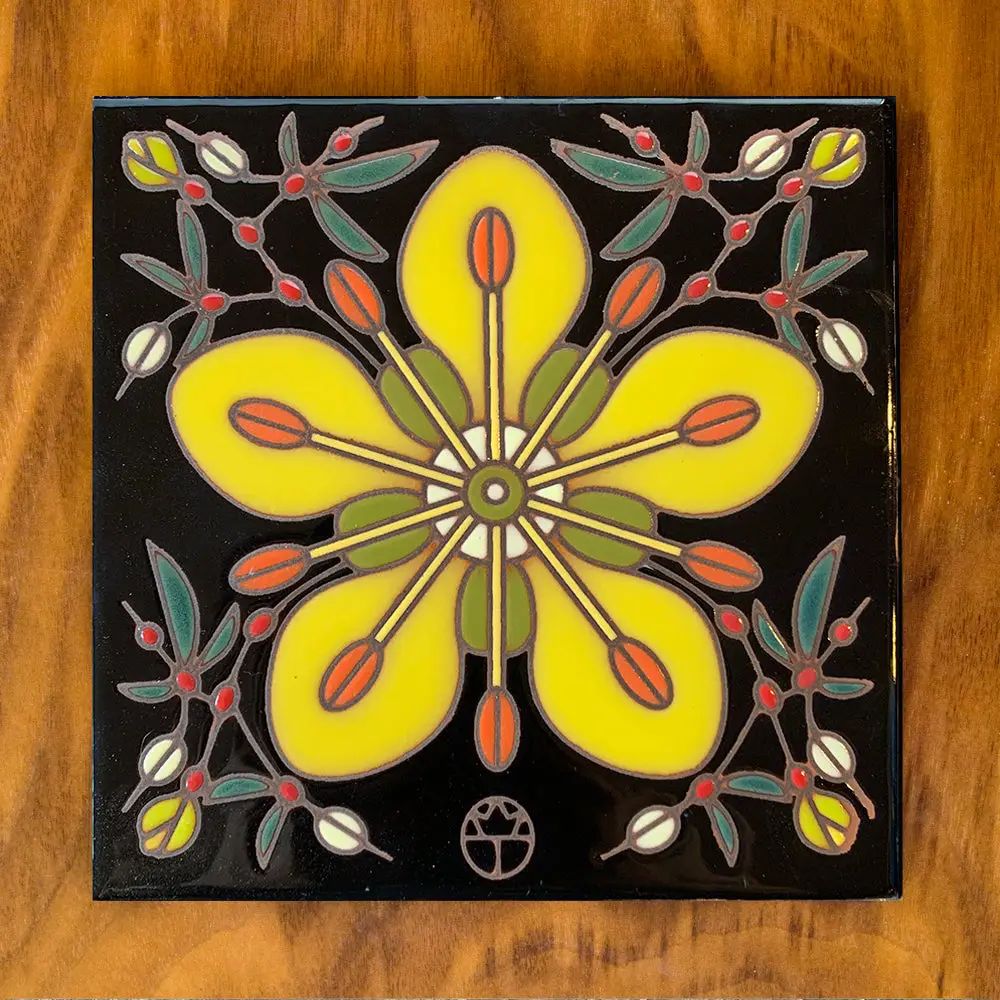 6x6 Decorative Tile-Creosote