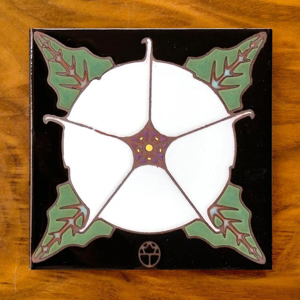 6x6 Decorative Tile-Datura