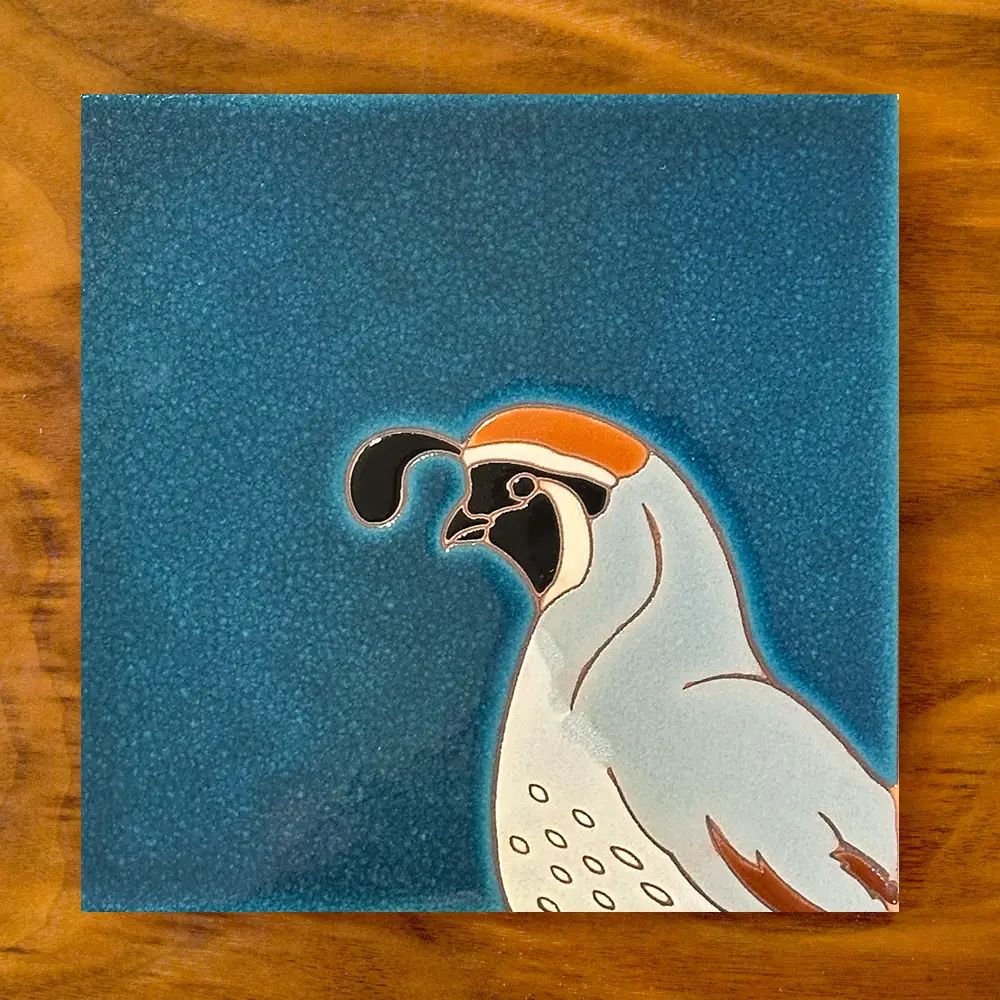 6x6 Decorative Tile-Lone Quail