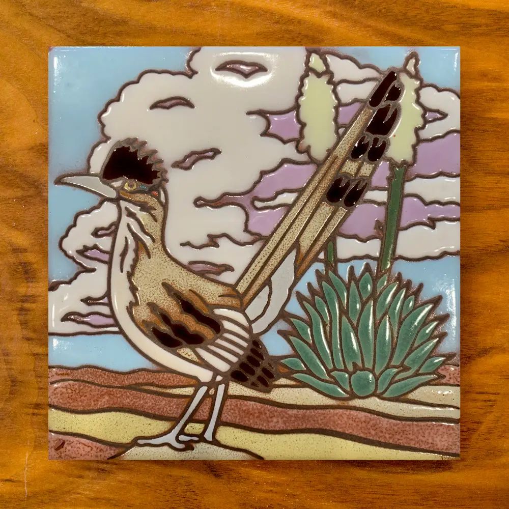 6x6 Decorative Tile-Roadrunner