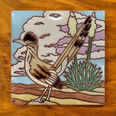 6x6 Decorative Tile-Roadrunner