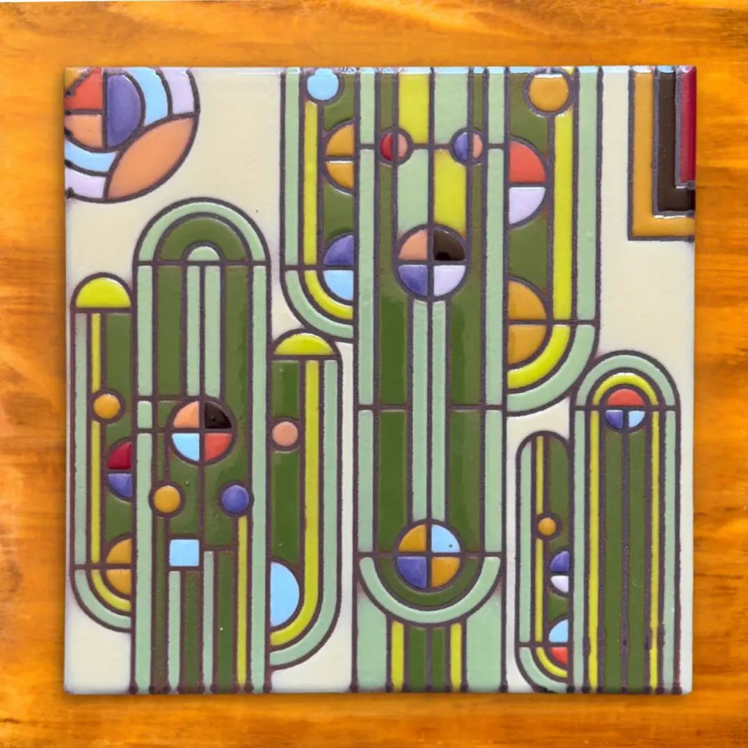 6x6 Decorative Tile-Saguaro Form FLW