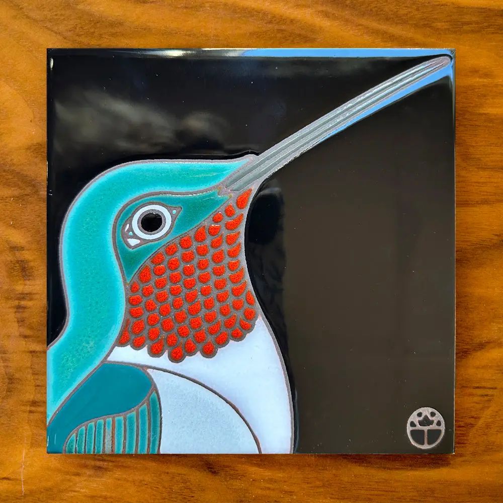 6x6 Decorative Tile-WT Hummingbird