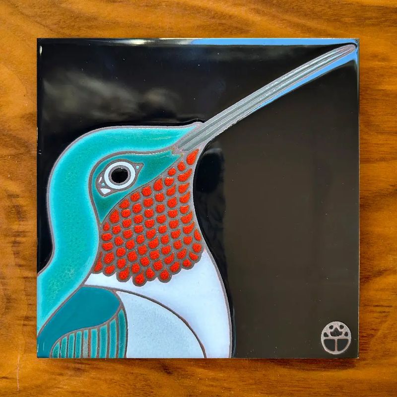 6x6 Decorative Tile-WT Hummingbird