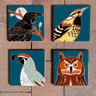Tile Coaster-SW Bird