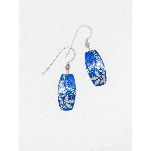Falling Bloom Earring, Color: Indigo