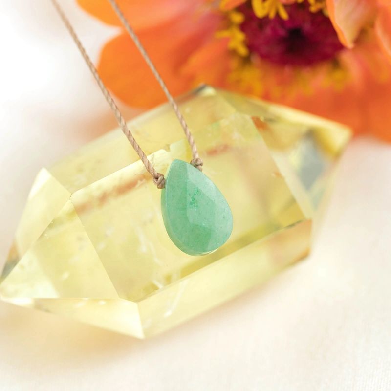 Green Aventurine Soul-Full of Light Necklace For Healing