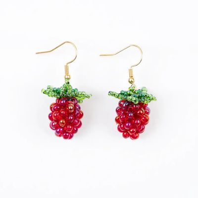 Raspberry Earrings