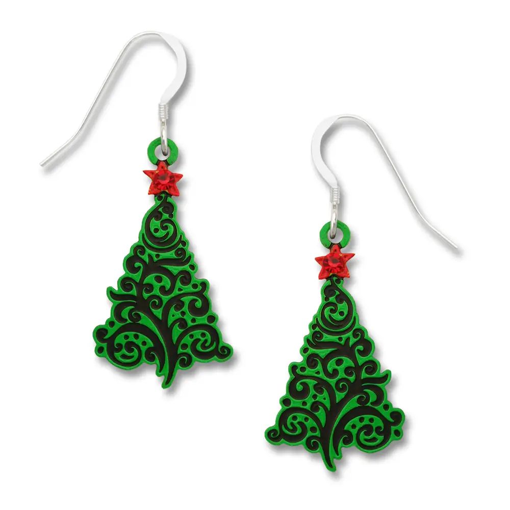 Xmas Swirled Christmas Tree, Color: Silver