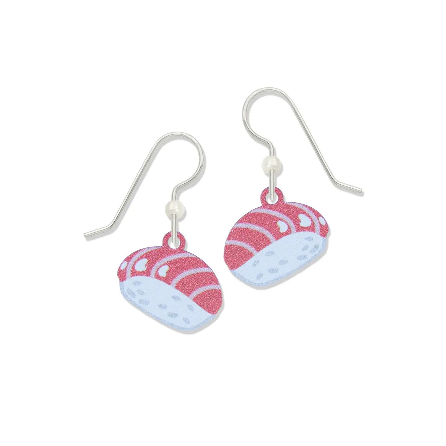 Sushi Earrings, Color: Silver