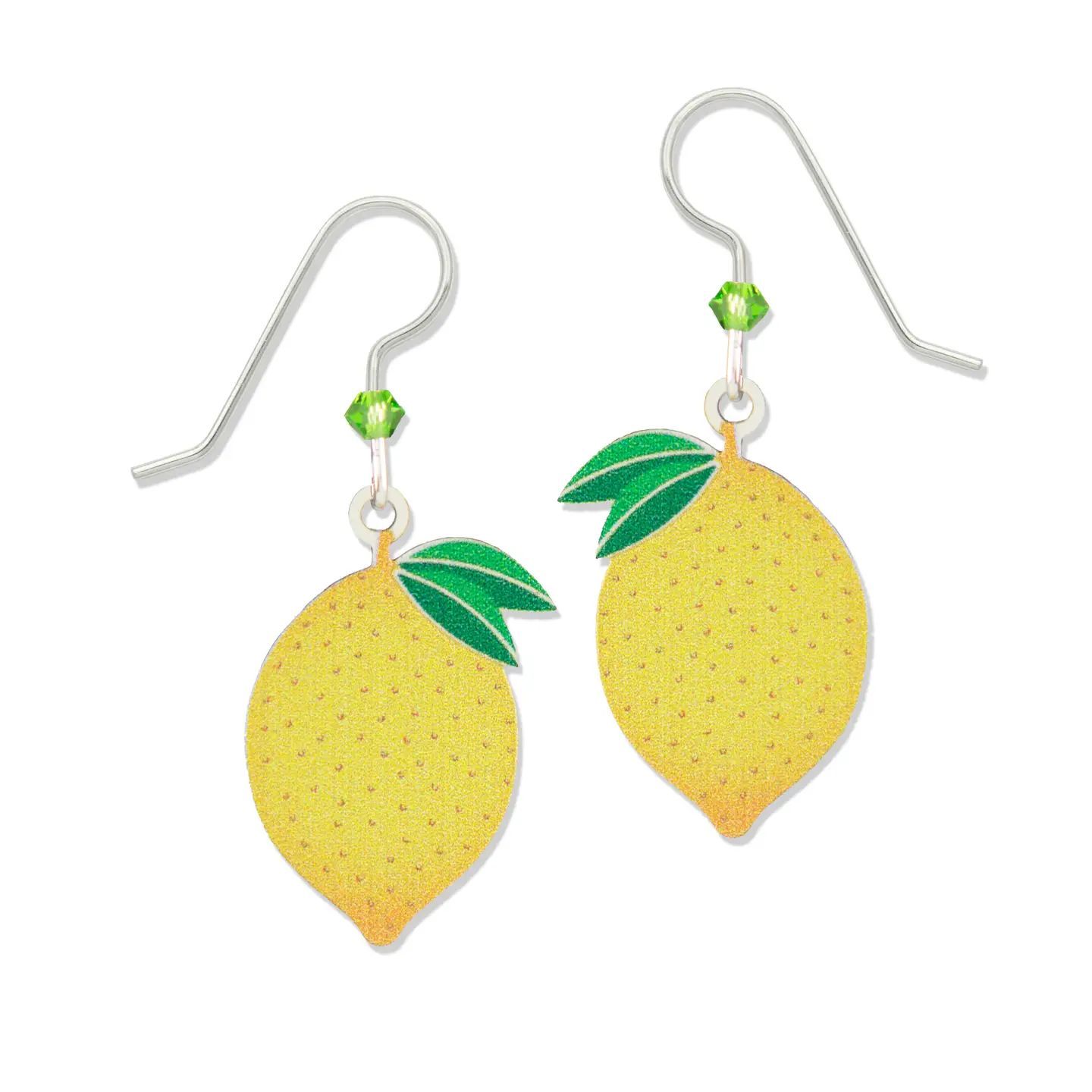 Lemons Earrings, Color: Silver