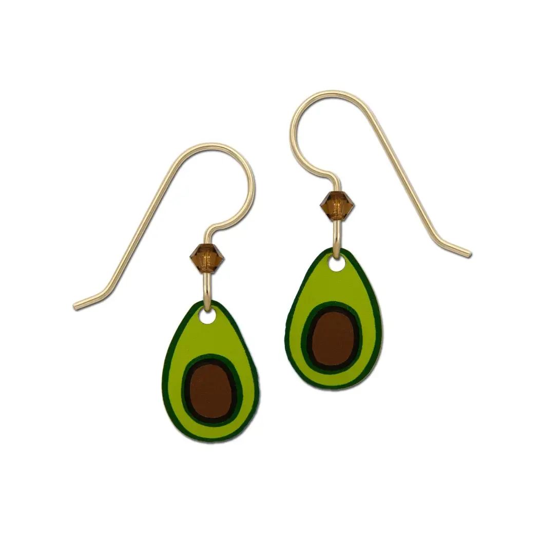Avocado Earrings, Color: Gold
