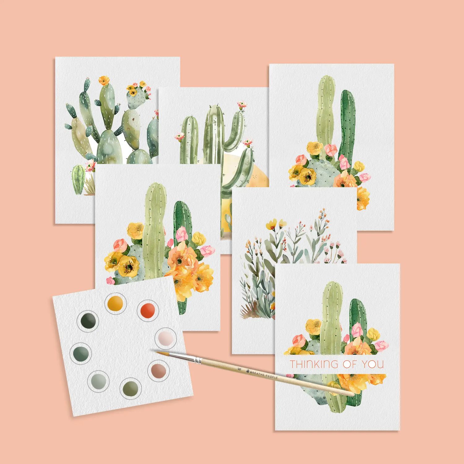 Watercolor Postcards-Desert Blooms