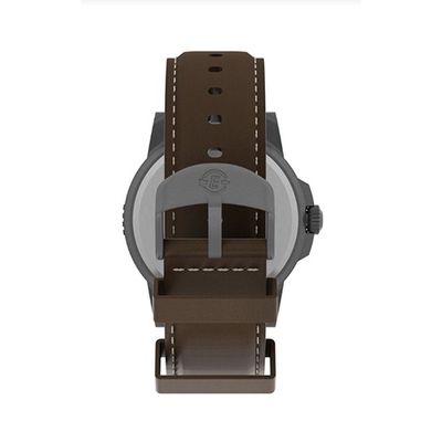 Timex Expedition Rugged Metal Analog 45mm Leather Strap Watch