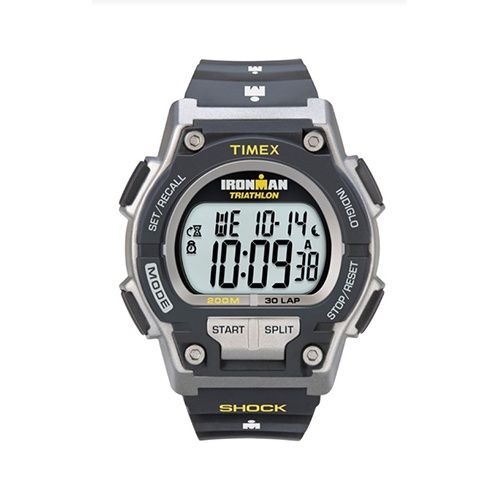 Timex Ironman C30 Endure Shock Full Size 42mm Resin Strap Watch, Color: Black/Yelllow