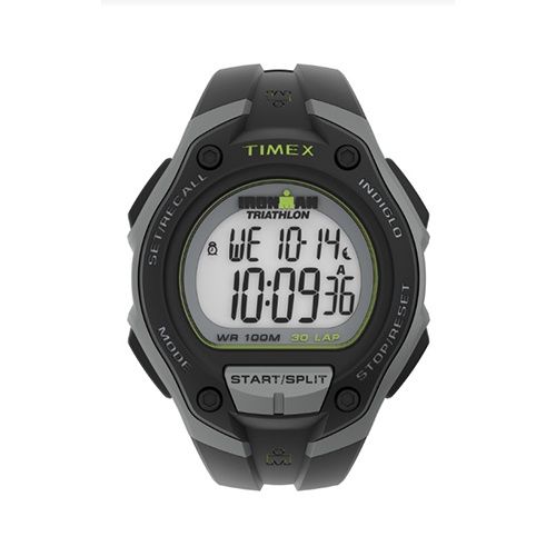 Timex Ironman C30 Oversized 43mm Resin Strap Watch, Color: Black/Silver