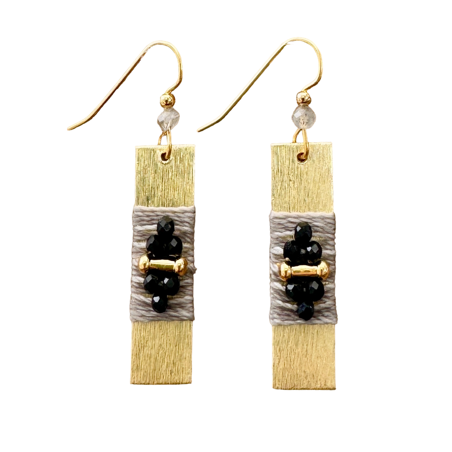 Woven rectangle Crystal Mix, Color: Gold