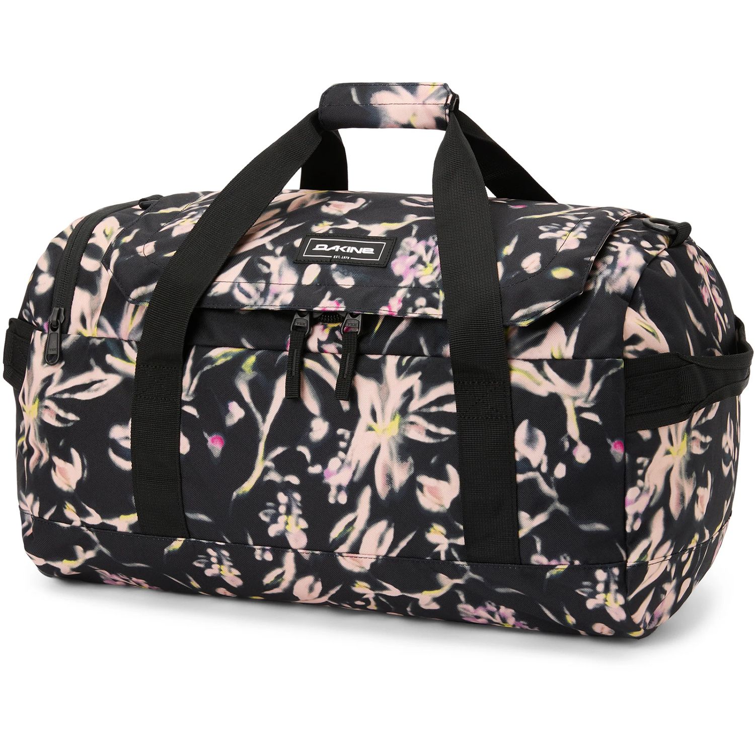 EQ Duffle 35L, Color: Midnight Blooms, Size: 19x11x11