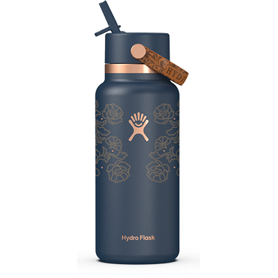 32 Oz Wide Mouth Hydro Flask w/Flex Straw Cap