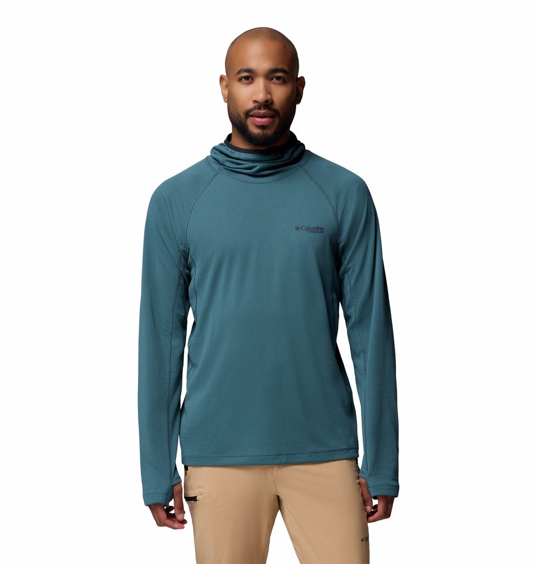 Driventure Hooded Men&#39;s Pullover, Color: Everblue/Black, Size: Small