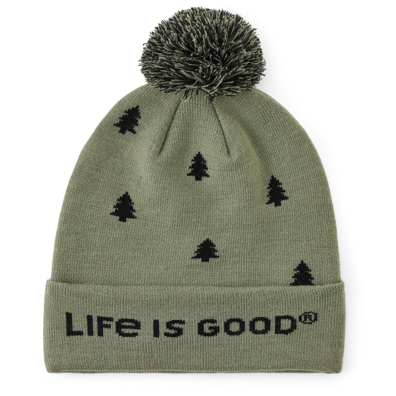 Adult Unisex Simple Pine Pattern So Chill Cap, Color: Moss Green, Size: OS