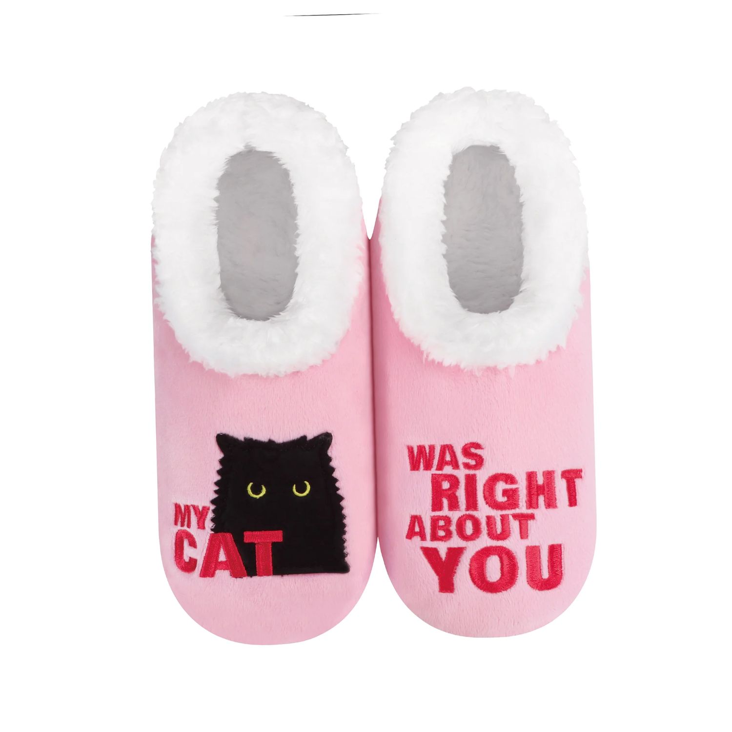 Women&#39;s My Cat Was Right About Your Snoozie Slippers, Color: My Cat, Size: Small