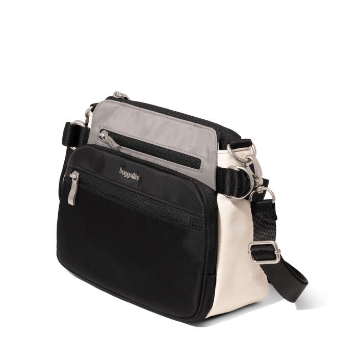 Marais Crossbody, Color: Black Multi Twill
