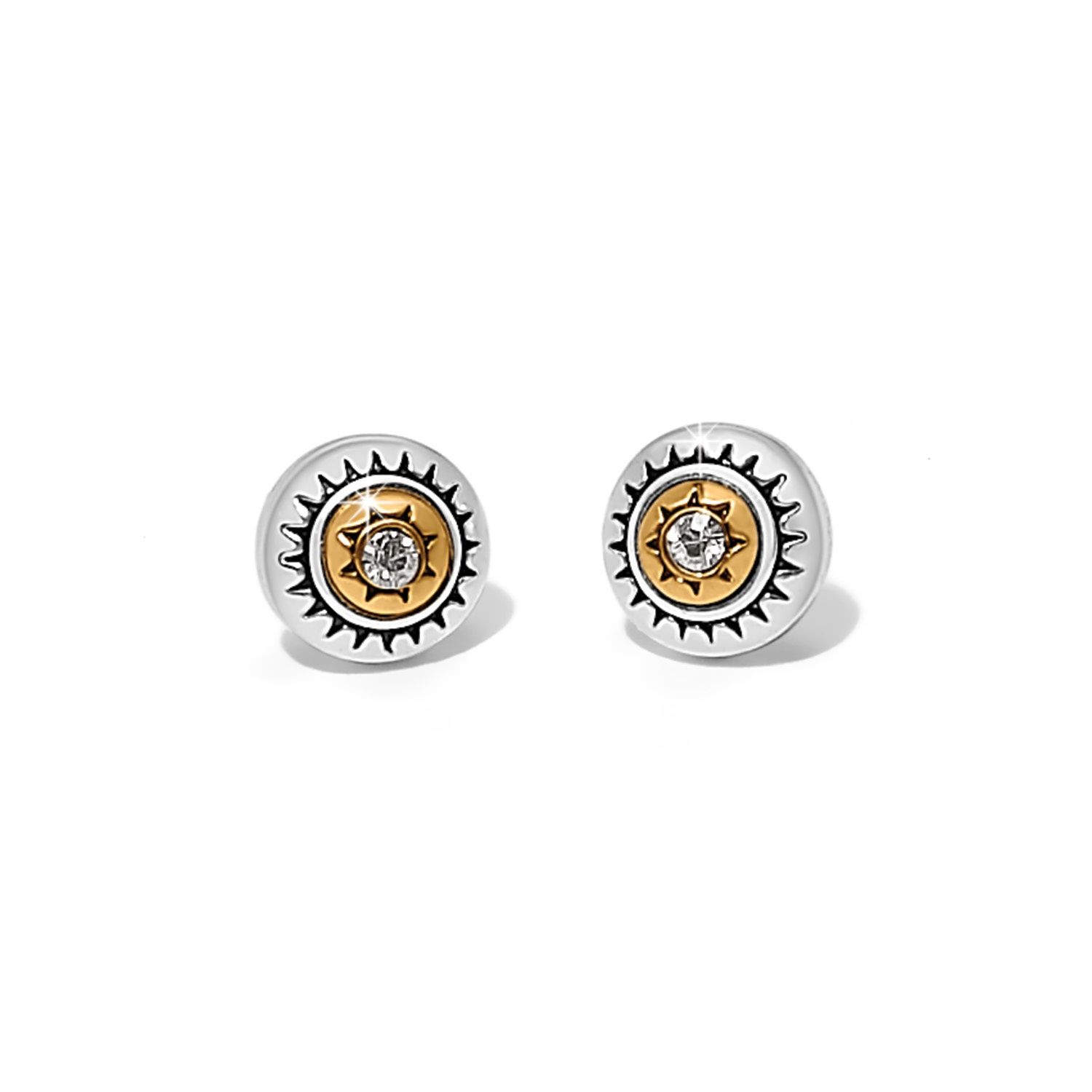 Mosaic Cerrillos Post Earrings, Color: Silver/Gold