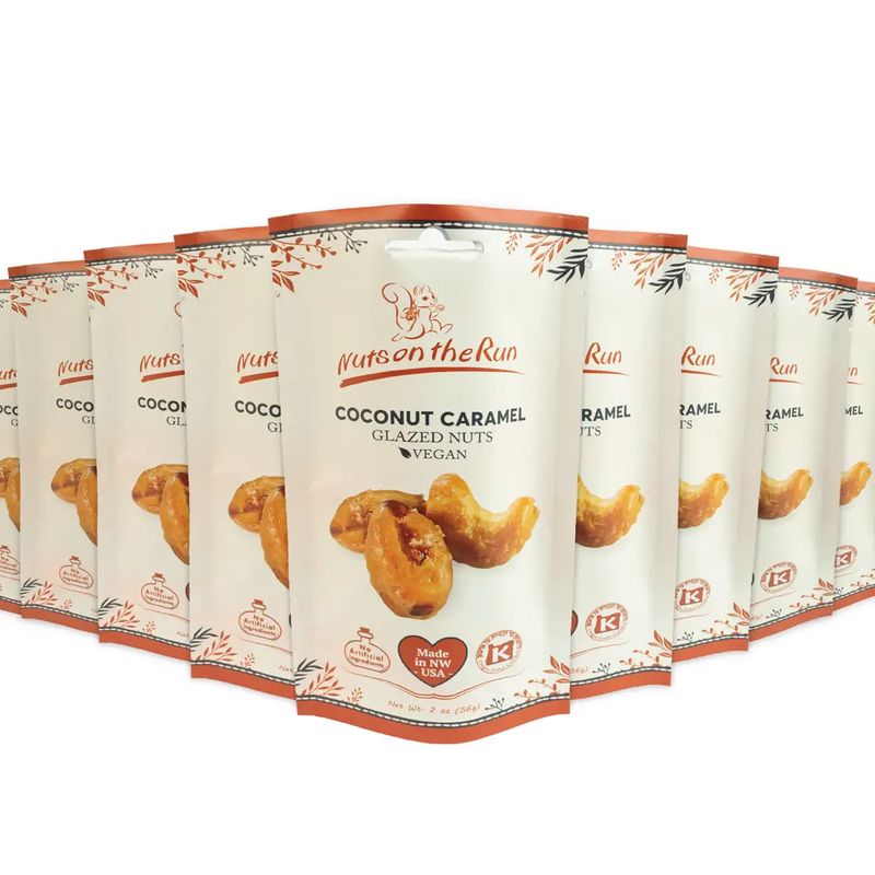 Coconut Caramel Glazed Nuts