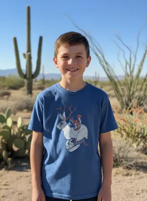 Jackalope Ride - Youth 50/50 Blend T-Shirt