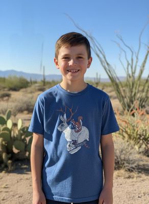 Jackalope Ride - Youth 50/50 Blend T-Shirt