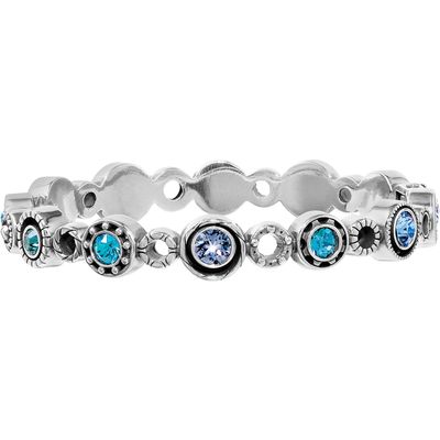 Halo Burst Hinged Bangle Bracelet