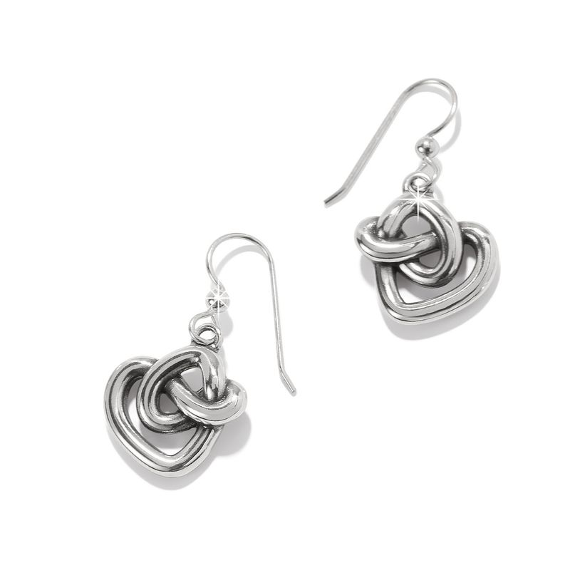 Interlok Curve Heart French Wire Earring