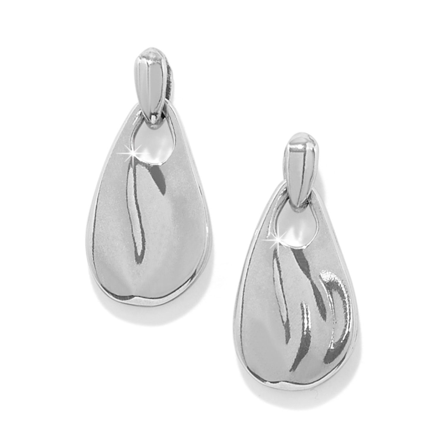 Cascade Drop Petite Post Drop Earrings, Color: Silver