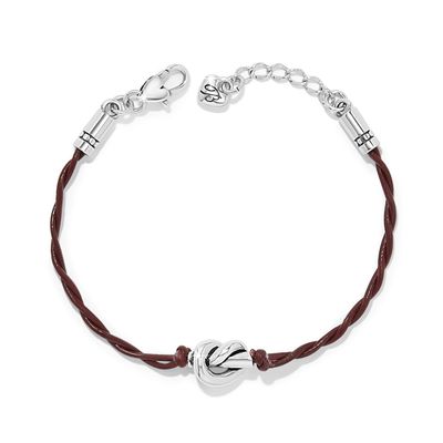 Interlok Single Knot Leather Bracelet