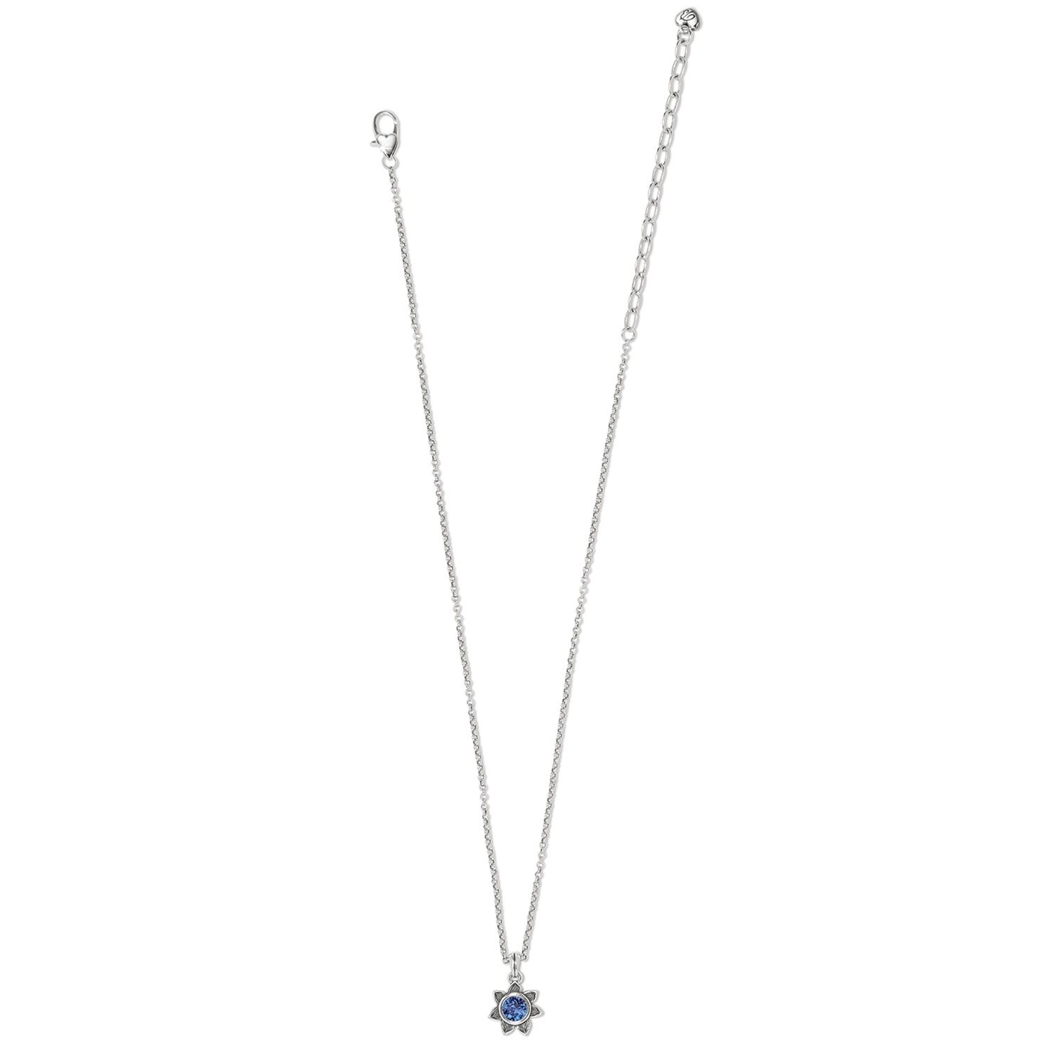 Everbloom Sunflower Necklace - March, Color: Aqua