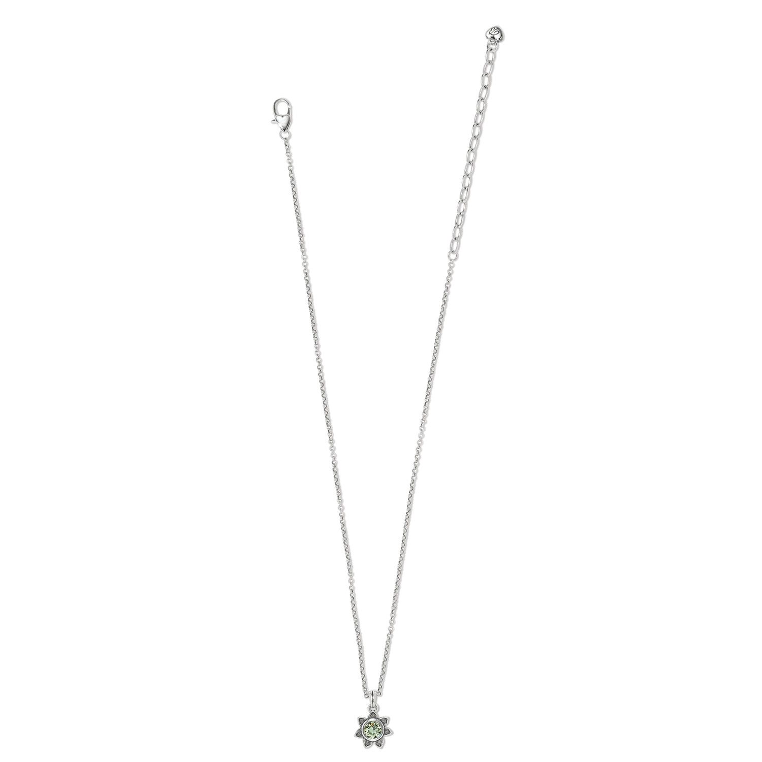Everbloom Sunflower Necklace - August, Color: Peridot