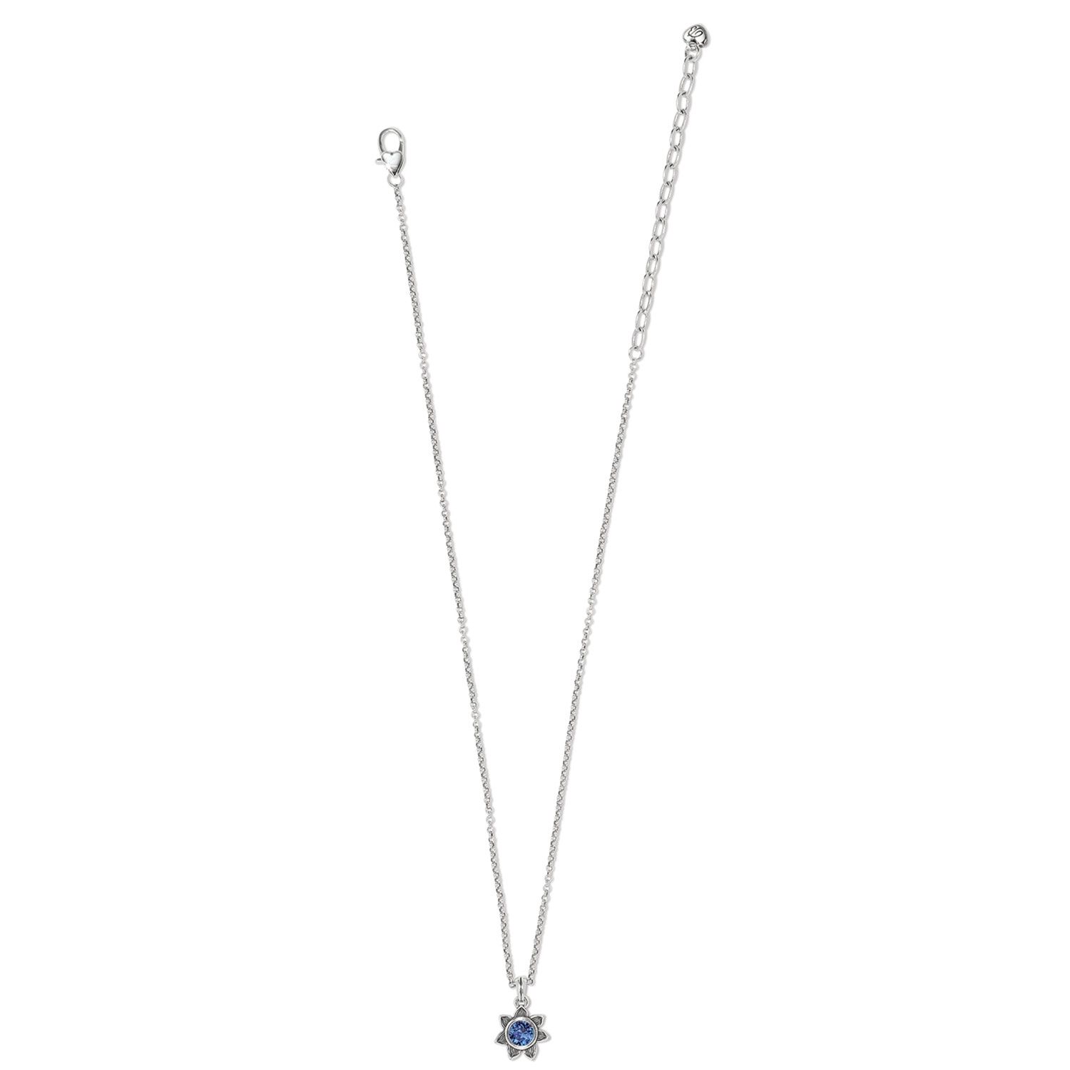 Everbloom Sunflower Necklace - September, Color: Sapphire