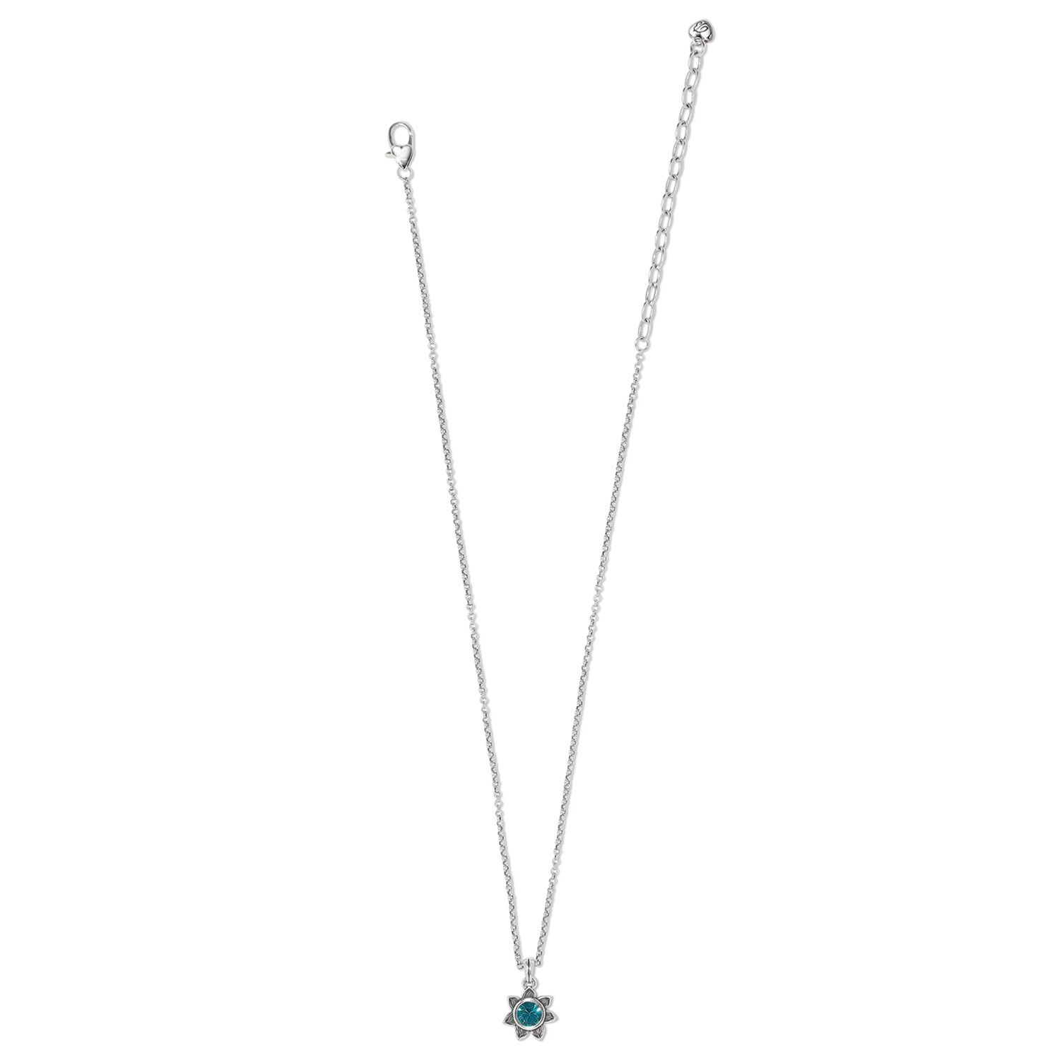 Everbloom Sunflower Necklace - December, Color: Zircon