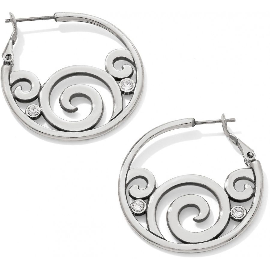 London Groove Hoop Earrings, Color: Silver