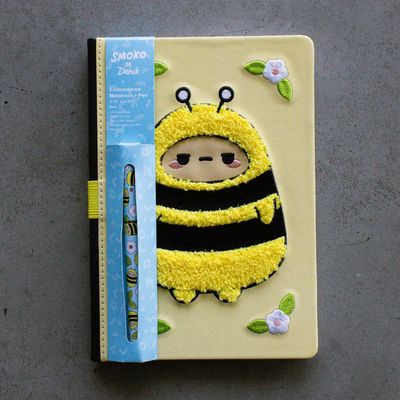 Journal,Embroidered W/Pen - Smoko Bee