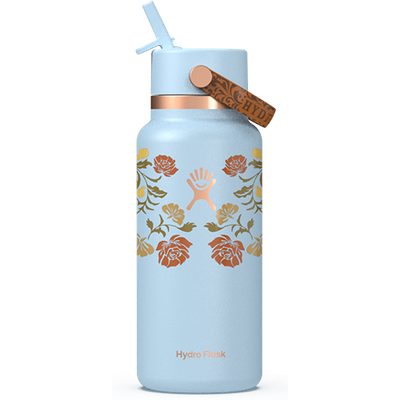 32 Oz Wide Mouth Hydro Flask w/Flex Straw Cap